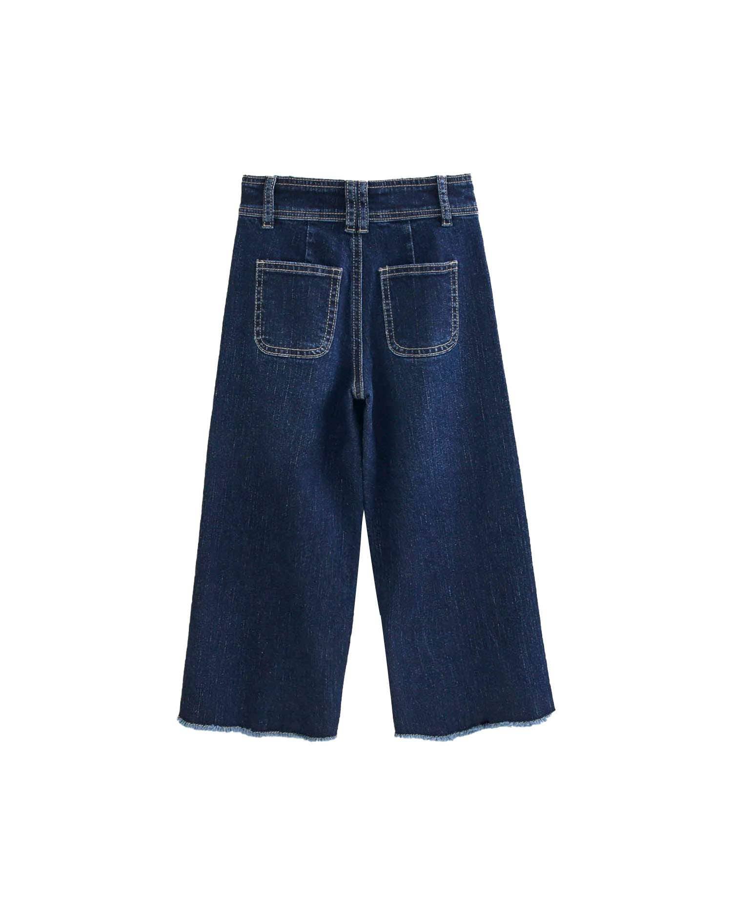 Girls’ Soft Denim Culotte Pants