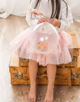 Tutu skirt - Pink with gold polka dots