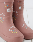 Rose Colour-Changing Kids Winter Wellies: UK6 - EU23