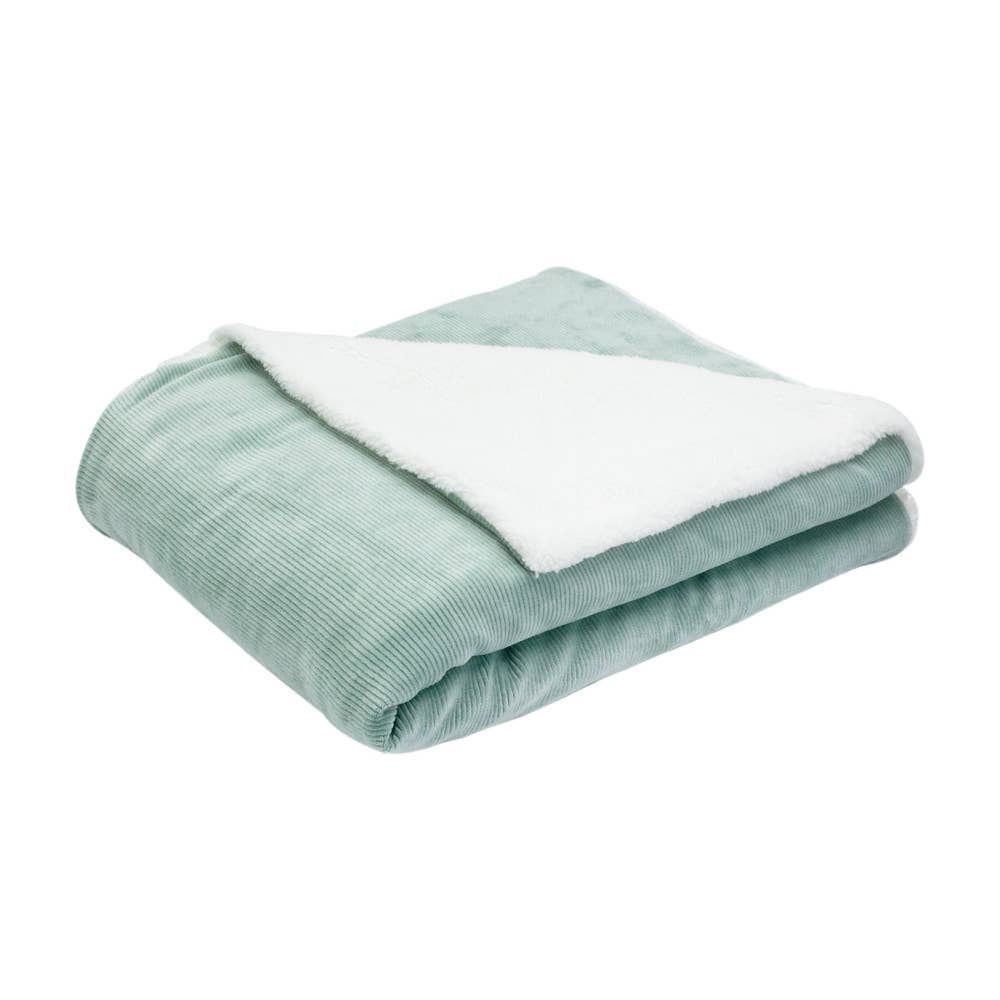 Sherpa Blanket - Mix &amp; Match Collection: Sage Green / 75x100 cm