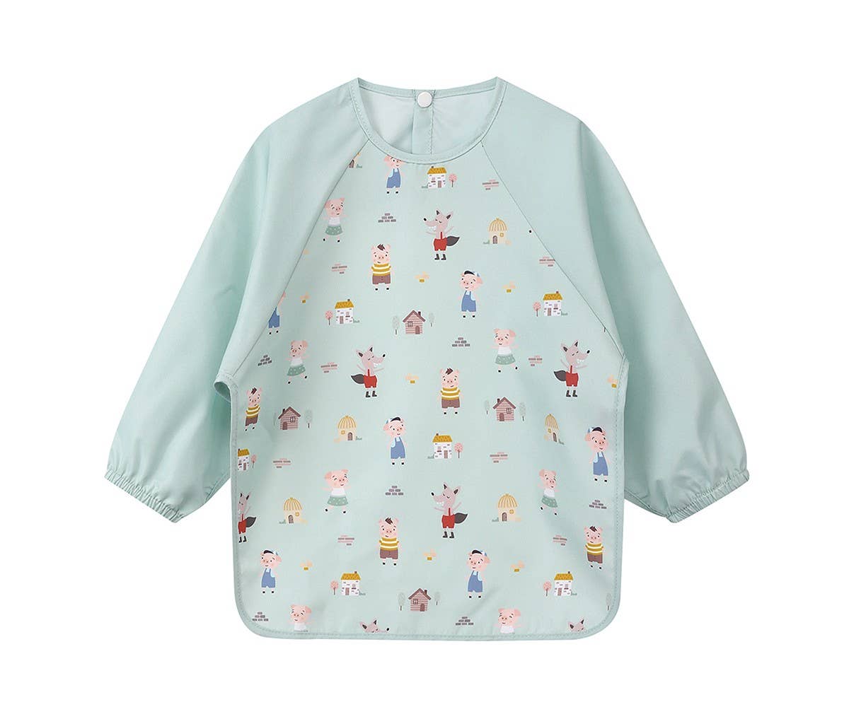 Sleeved Bib The Three Little Pigs