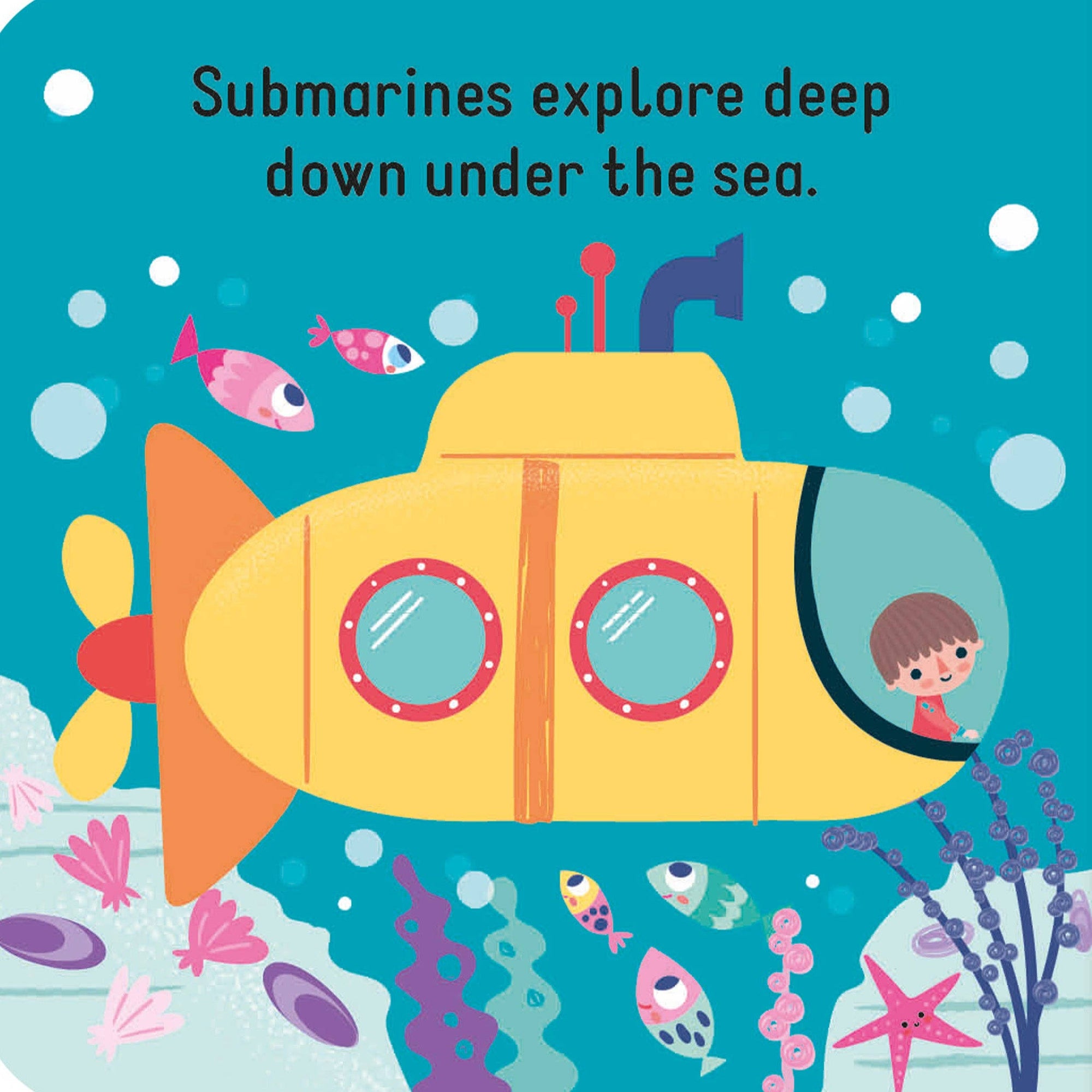 Things That Go – Box Set of 6 Mini Board Books - Baby &amp; Toddler Vehicle Set