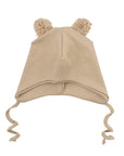 HAT WITH PLUSH TEDDY EARS 2X1 RIB – GOTS – AW25 SAVANNAH