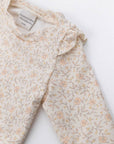 Sleeve Beach T-shirt – Girl – FLOWER CREAM- UV50+ 3/4