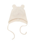 HAT WITH TEDDY EARS – GOTS – AW24 Light Taupe or Ecru