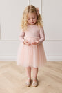 Anna Tulle Dress - Petite Heart Old Rose- Jamie Kay