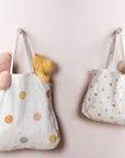 Tote bag, multi dots- one strap