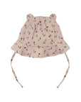 MUSLIN SUN HAT WITH TEDDY EARS