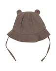 MUSLIN SUN HAT WITH TEDDY EARS