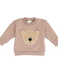 EMBROIDERED SWEATER – KIDS – NOOS OLD PINK