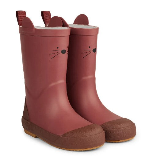 Anton animal rubber boots - Dusty Pink