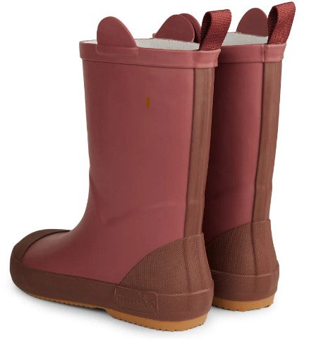 Anton animal rubber boots - Dusty Pink