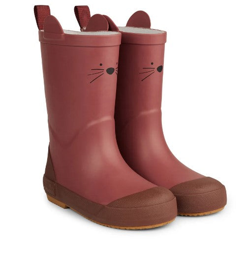 Anton animal rubber boots - Dusty Pink