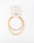 18k Gold Necklace - Soft Peach
