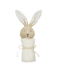 MUSLIN BLANKET WITH SOFT TOY – BUNNY  ( Personalise Option available )