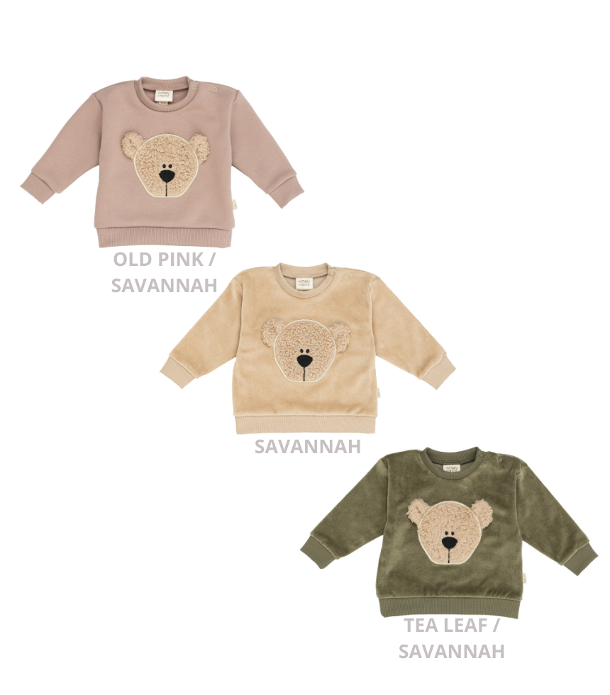 EMBROIDERED SWEATER – KIDS – NOOS OLD PINK