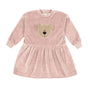 EMBROIDERED VELOUR DRESS – GOTS – AW25