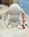 Bunny White in 20cm – Personalised or Bobo Balloon option