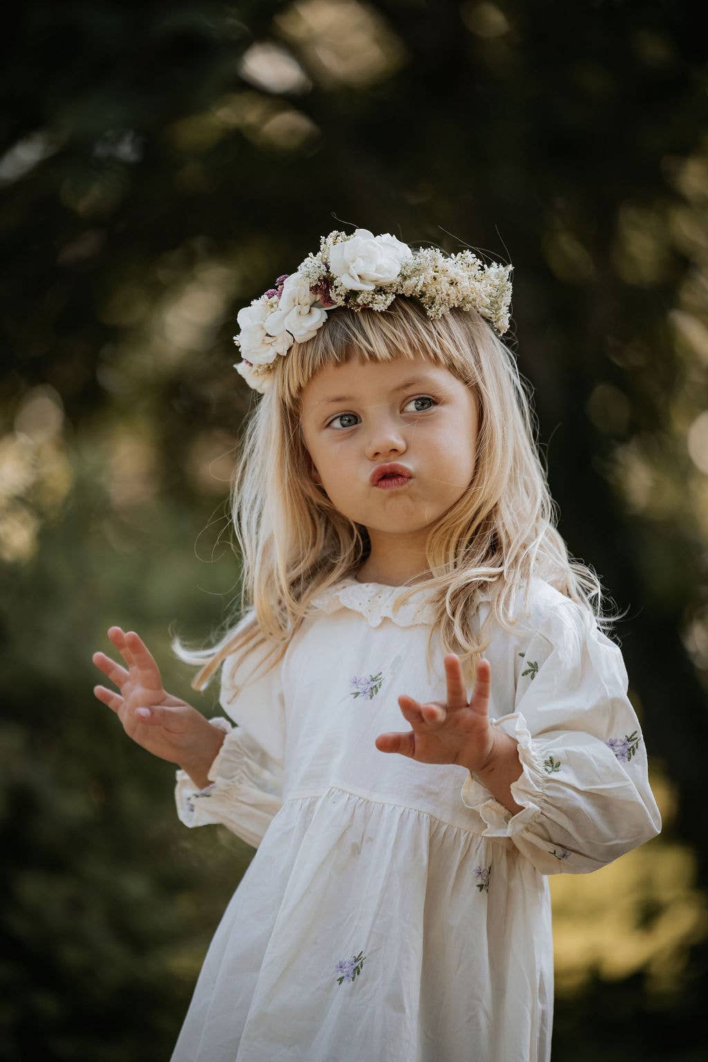 Annie&amp;Charles🌸 Baby Bloomer/ Spring Floral Collar Dress