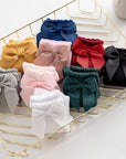 Knee-high socks with bow 100% Cotton: Pearl / 23/26