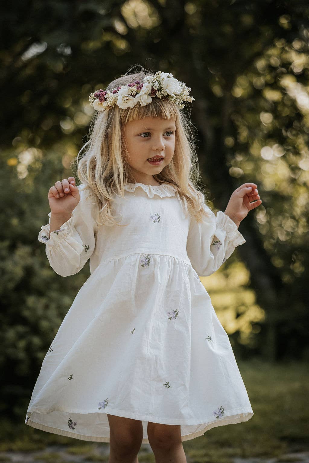 Annie&amp;Charles🌸 Baby Bloomer/ Spring Floral Collar Dress