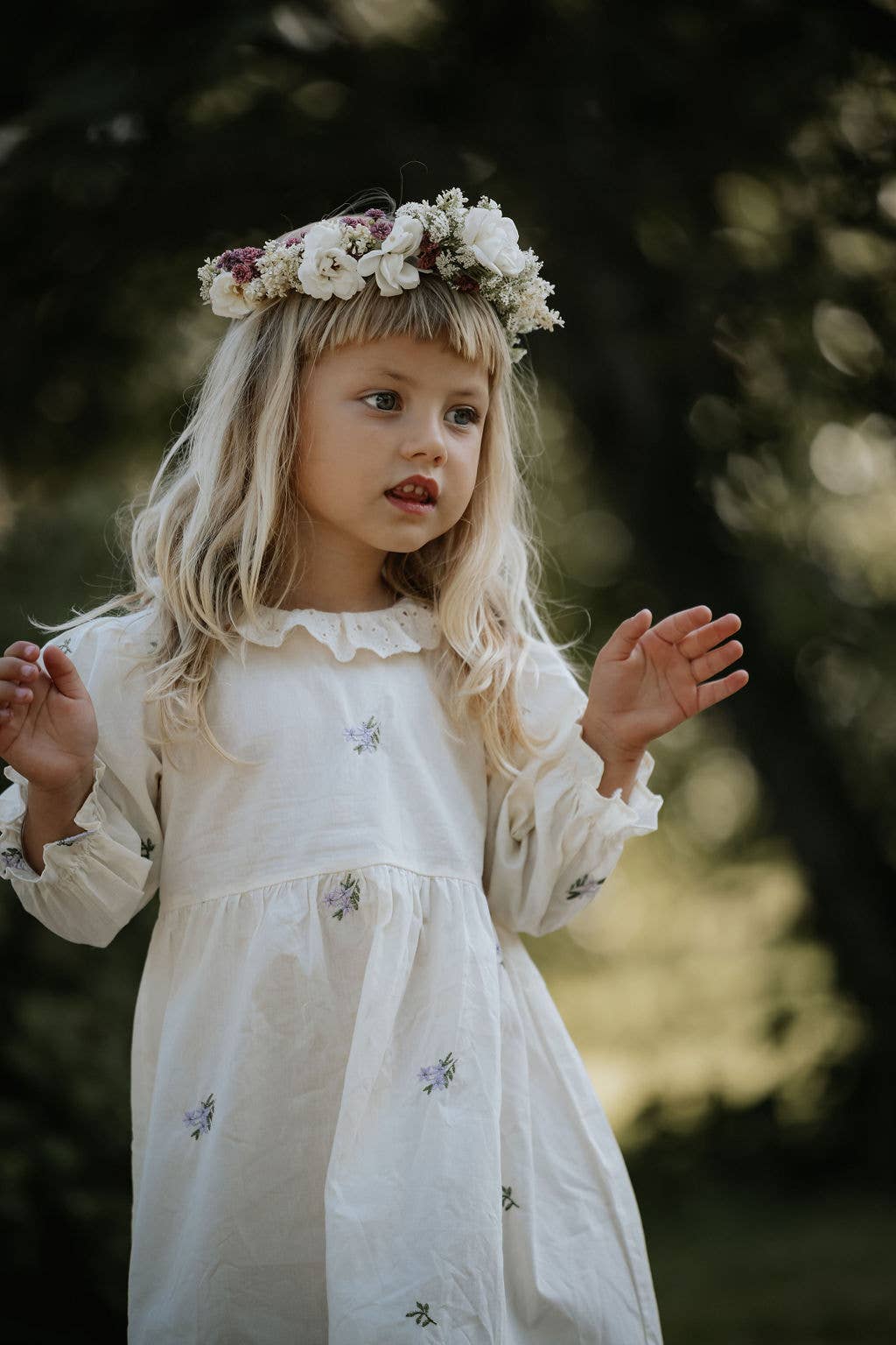 Annie&amp;Charles🌸 Baby Bloomer/ Spring Floral Collar Dress