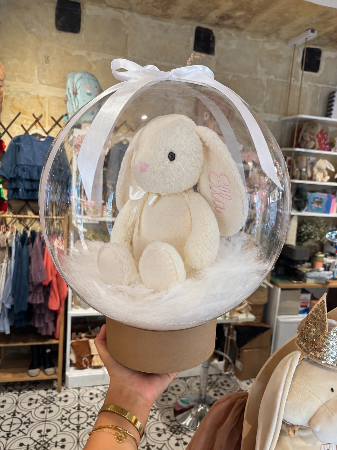 Personalised Bunny in Bobo Balloon