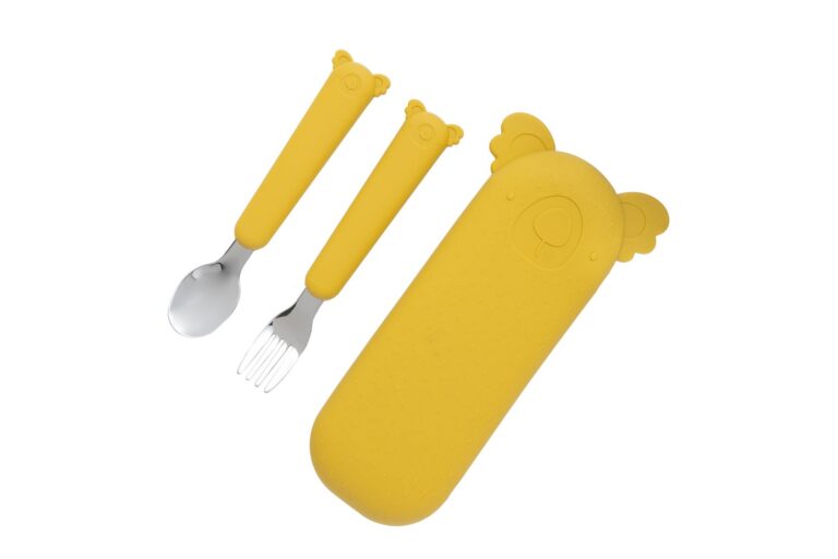 Zoe the Koala cutlery set with silicone case