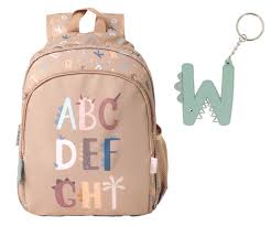 Funny Letters Medium-Sized Backpack + Personalized Keychain