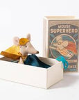 Super hero mouse, Little brother in matchbox Maileg