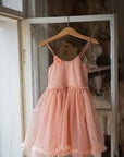 Princess tulle dress, 2-3 years - Melon