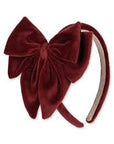 Velvet Bowie Hairbrace Big - Red Dahlia