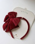 Velvet Bowie Hairbrace Big - Red Dahlia