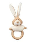 RATTLE BUNNY WITH WOODEN TEETHER- WITH PERSONALISED OPTION