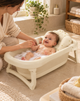 Baby Bath Tub & Cushion (Foldable) - Creme Lemon