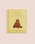 First Words with Cute Embroidered Friends (Baby Board Book)