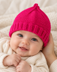 Baby Hat – Fuchsia | 0–3 Months