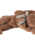 Sleeping bunny plush, Small - Soft brown