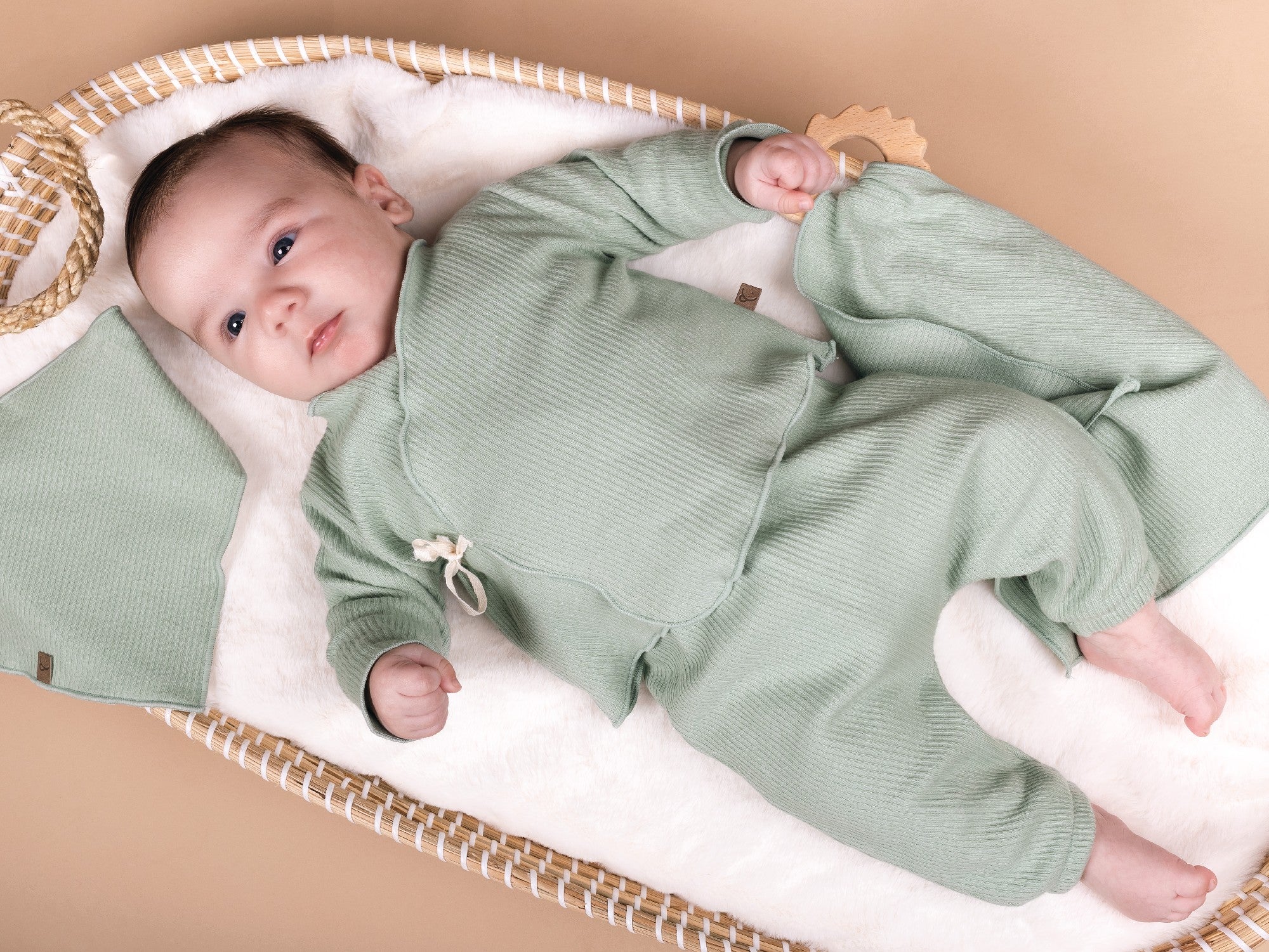 Natural Gift - Mint Set and Bib 3-6 Months