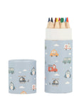 Tube Of 12 City Cars Pencils