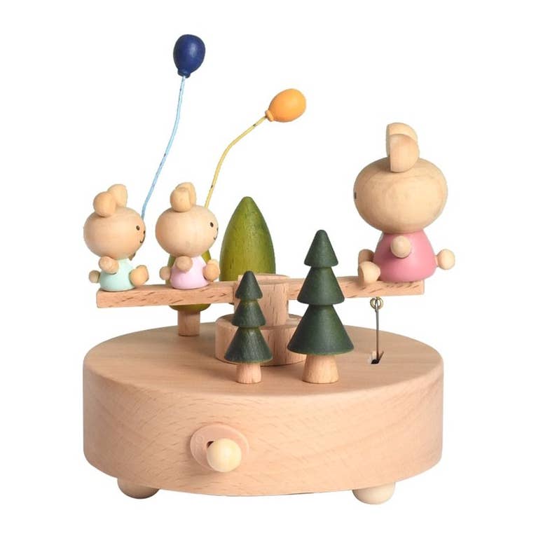 Bébli - Music Box - Wooden Music Box Seesaw