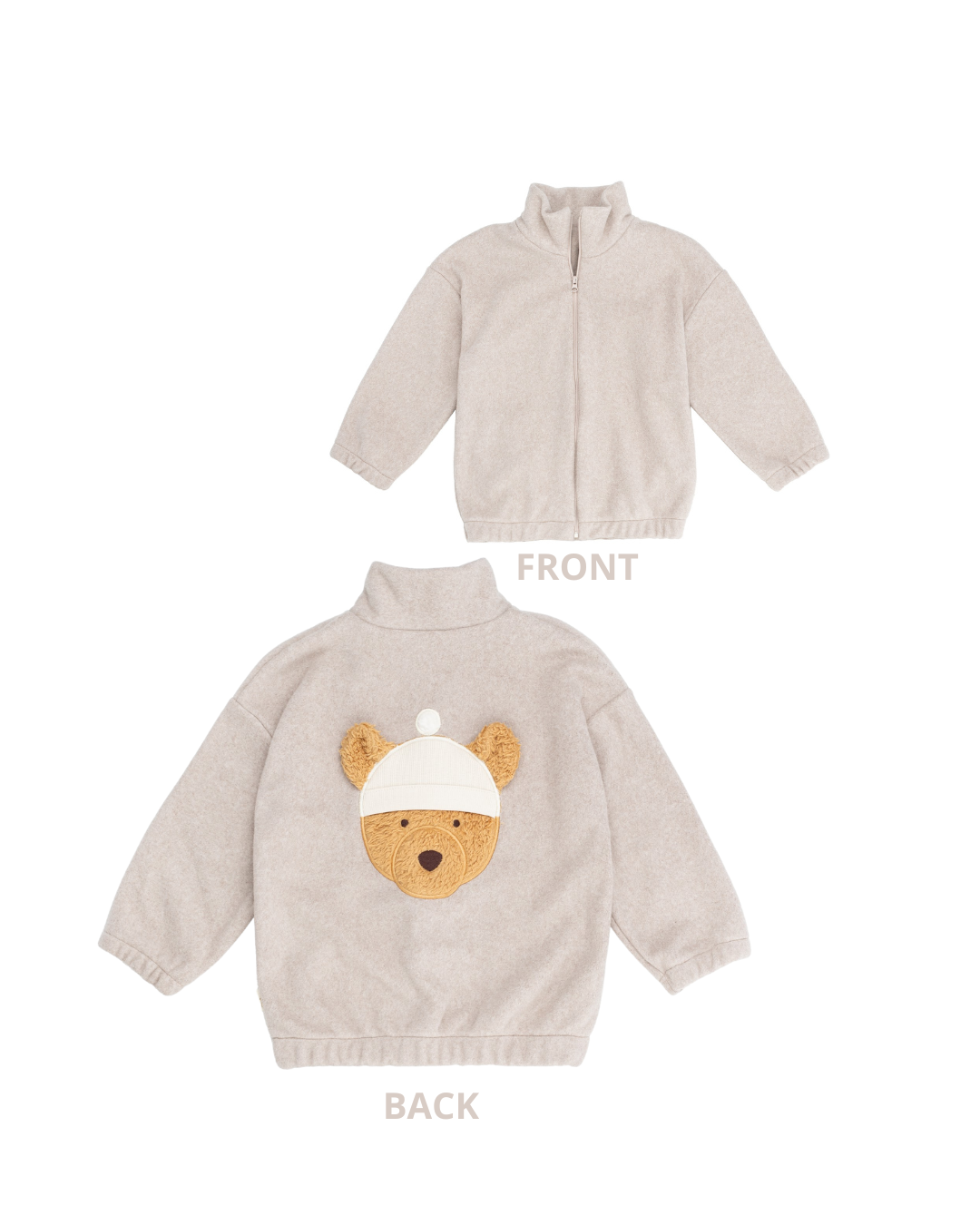 EMBROIDERED ZIP-UP JACKET – GOTS – AW26