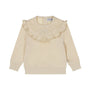 Dirkje girls' sweater off-white embroidery