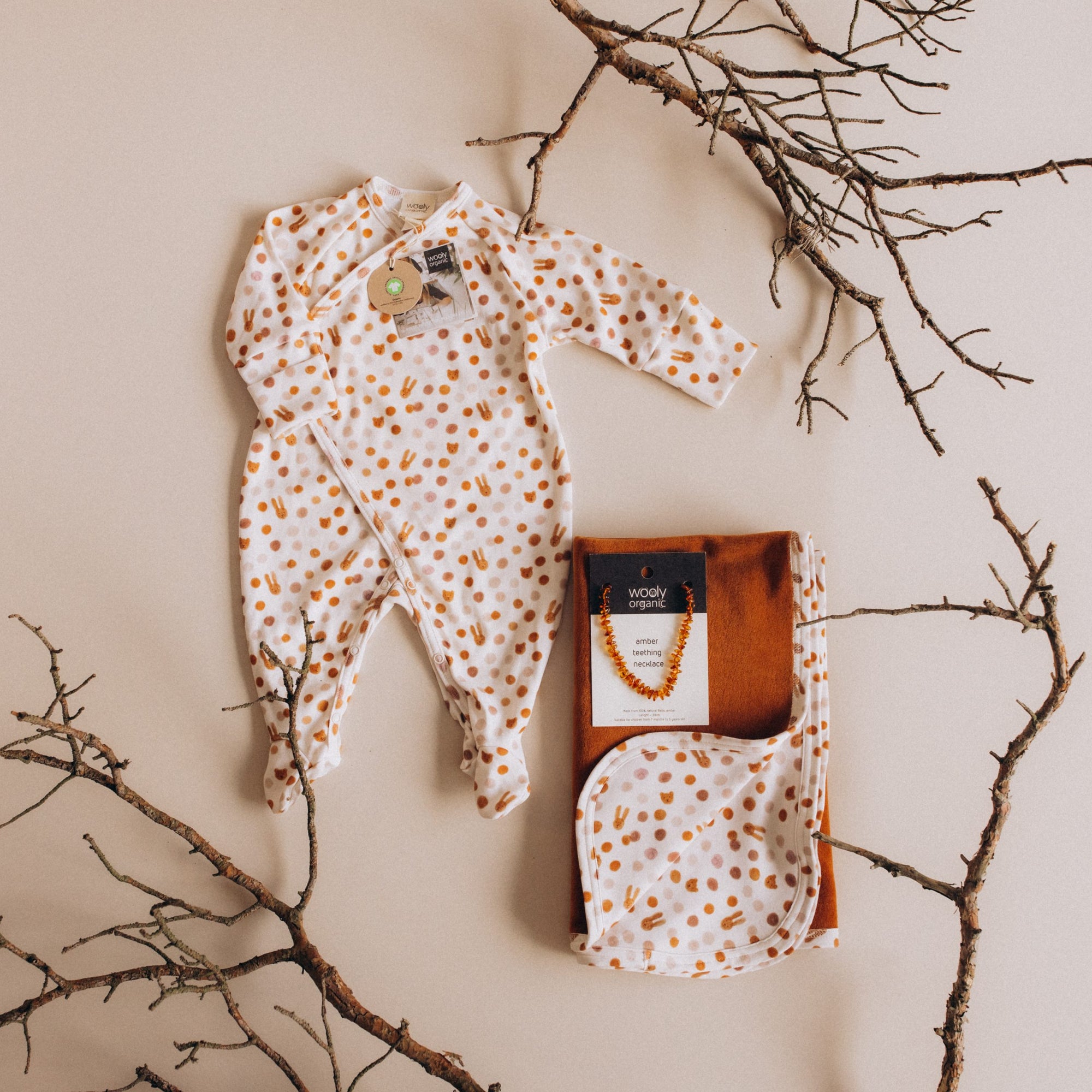 NOOS ORGANIC GOTS WRAP SLEEPSUIT