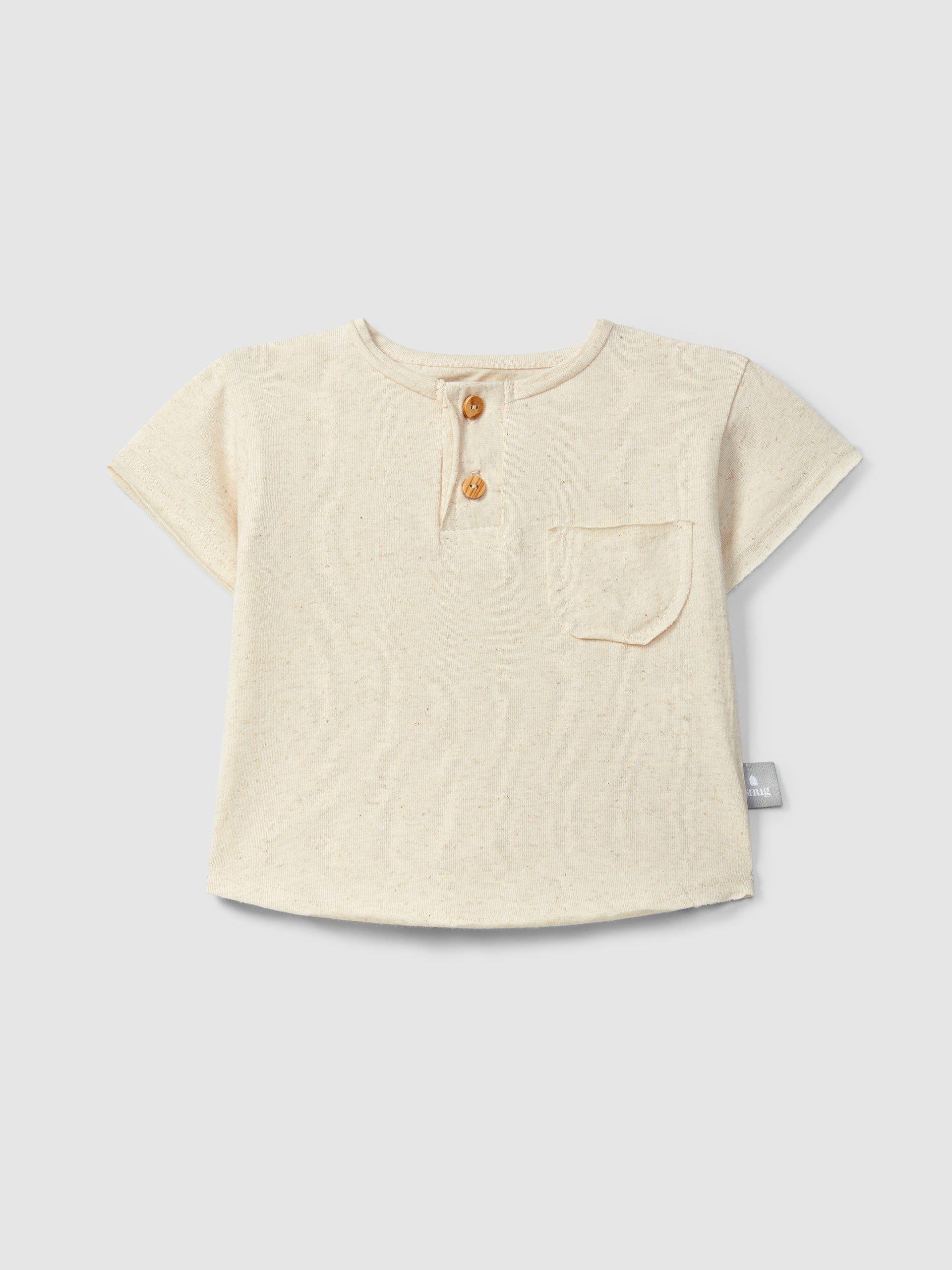 T-shirt with pocket - Linen