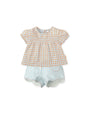 PORCELAIN T-SHIRT AND SHORTS SET FOR BABY GIRL