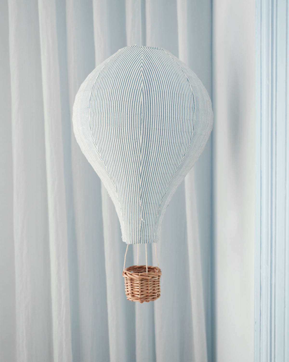 Lamp Shade, Hot Air Balloon – Classic Stripes Blue
