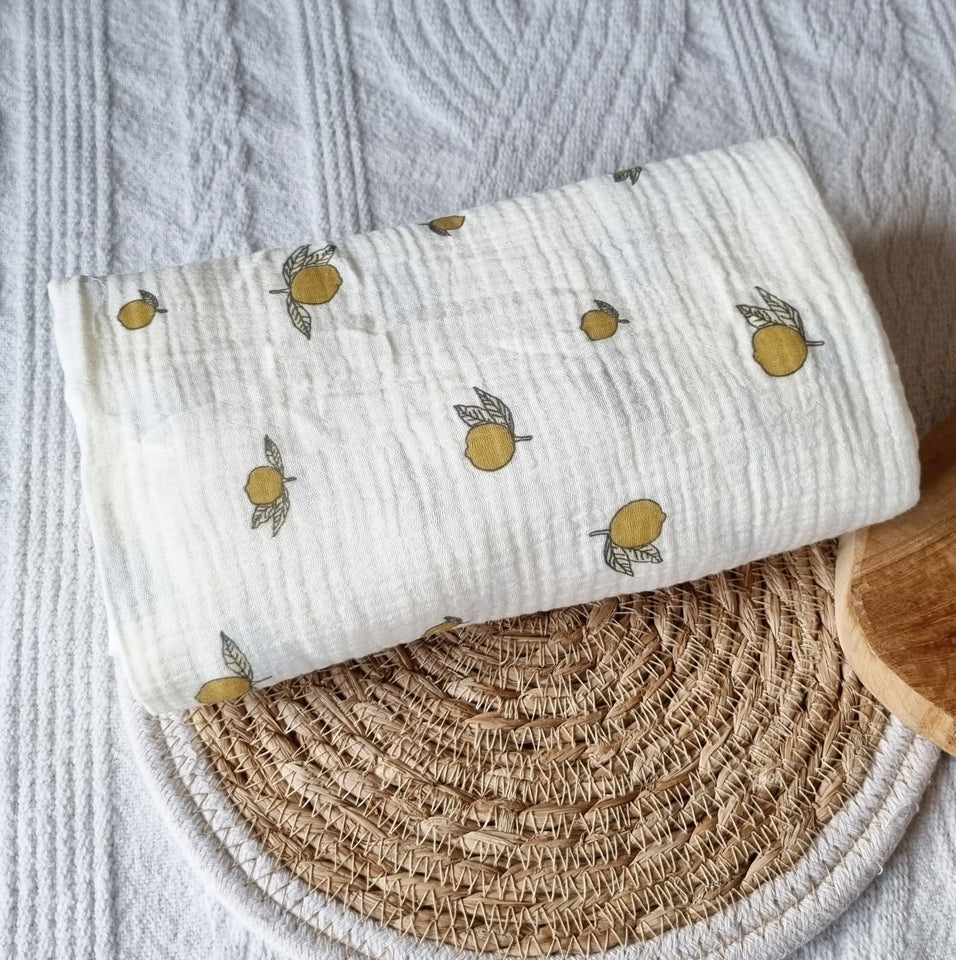 Soft Muslin Swaddle 🍋