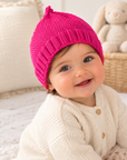 Baby Hat – Fuchsia | 0–3 Months