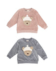 Wooly Organic Embroidered Teddy Sweater – GOTS – AW26